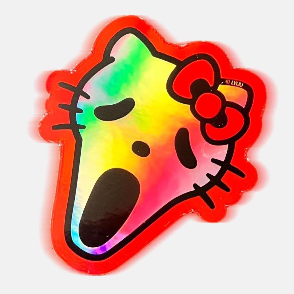 STICKER BUNDLE, SCREAM KITTY ghostface x hello kitty + ANTI FAST FASHION - LYUU